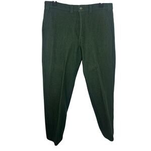 Codet Wool Nylon Blend Dress Pants Size 35 x 28.5 (actual) Green Warm Hunting
